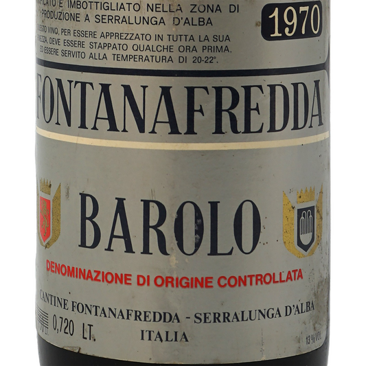 バローロ、フォンタナフレッダ「1970」Barolo、Fontanafredda