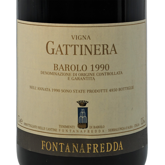 バローロ・ヴィーニャ・ガッティネーラ、フォンタナフレッダ「1990」 Barolo Vigna Gattinera、Fontanafredda