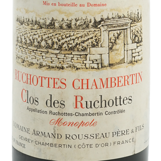 リュショット・シャンベルタン・クロ・デ・リュショット・グラン・クリュ、ドメーヌ・アルマン・ルソー「1989」	Ruchottes Chambertin Clos des Ruchottes Grand Cru、Domaine Armand Rousseau